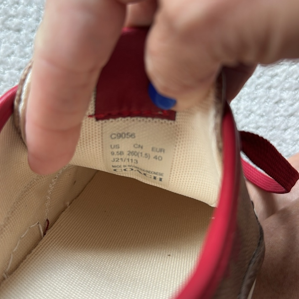 Coach Red and Brown Sneakers Casual Style
Citysole sold out everywhere
Run big. - Picture 6 of 6